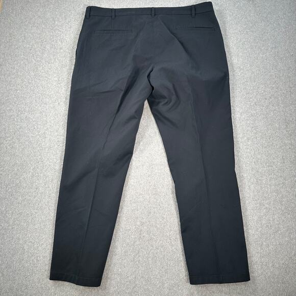 JOS A Bank Traveler Travel Tech Pants Men's Slim Fit 38W X 29L Black Flat Front - Picture 7 of 7